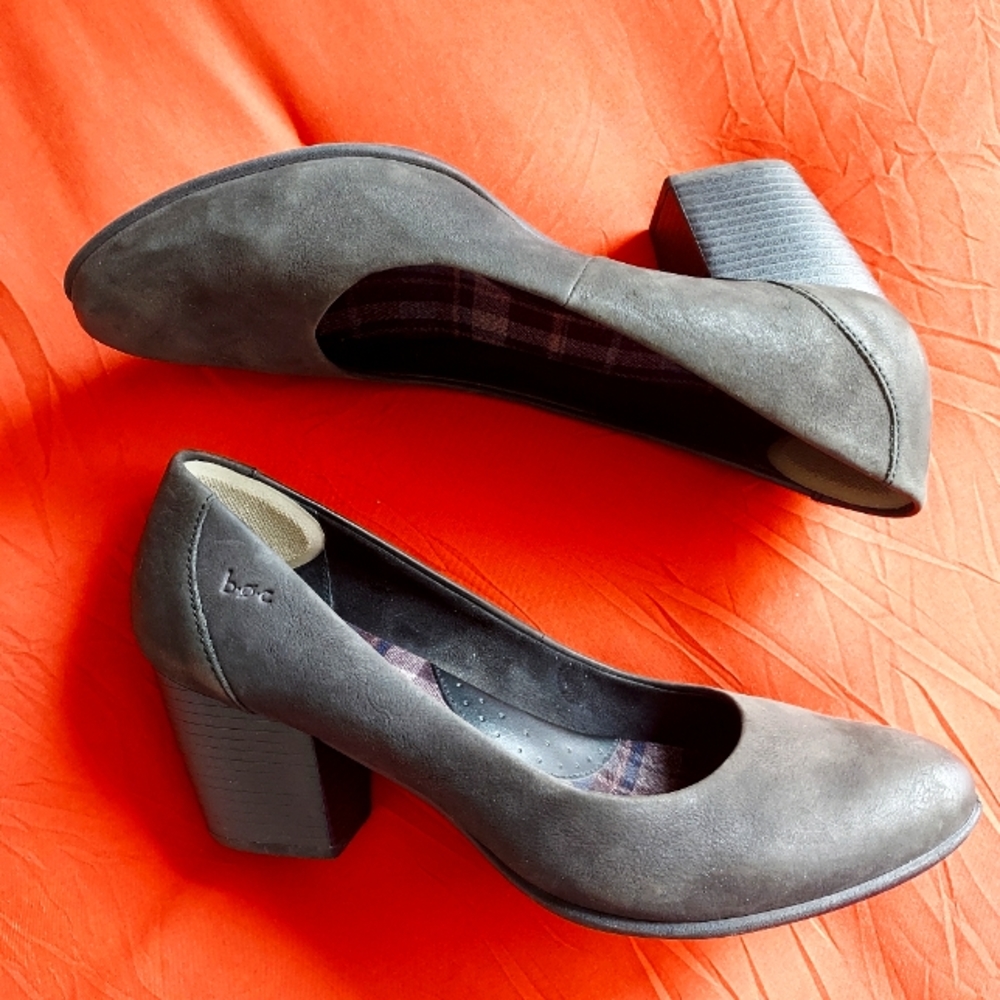 🆕BOC CLEARANCE Black Block Heels in Soft Suede